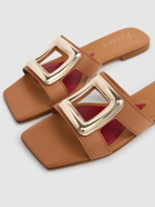 ROGER VIVIER 5mm New Metal Buckle Leather Slides