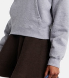 JW Anderson Cropped cotton hoodie