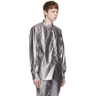 Comme des Garcons Homme Plus Silver Lame Shirt