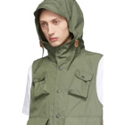 Engineered Garments Green Poplin Field Vest