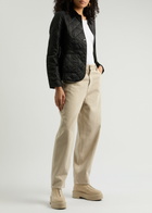 Barbour Deveron Quilted Shell Jacket Black