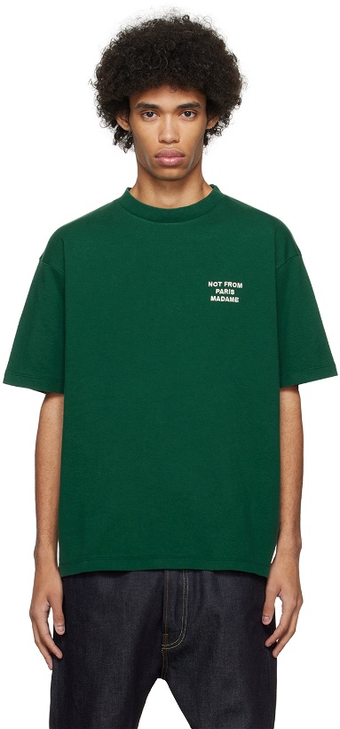 Photo: Drôle De Monsieur Green 'Le T-Shirt Slogan' T-Shirt