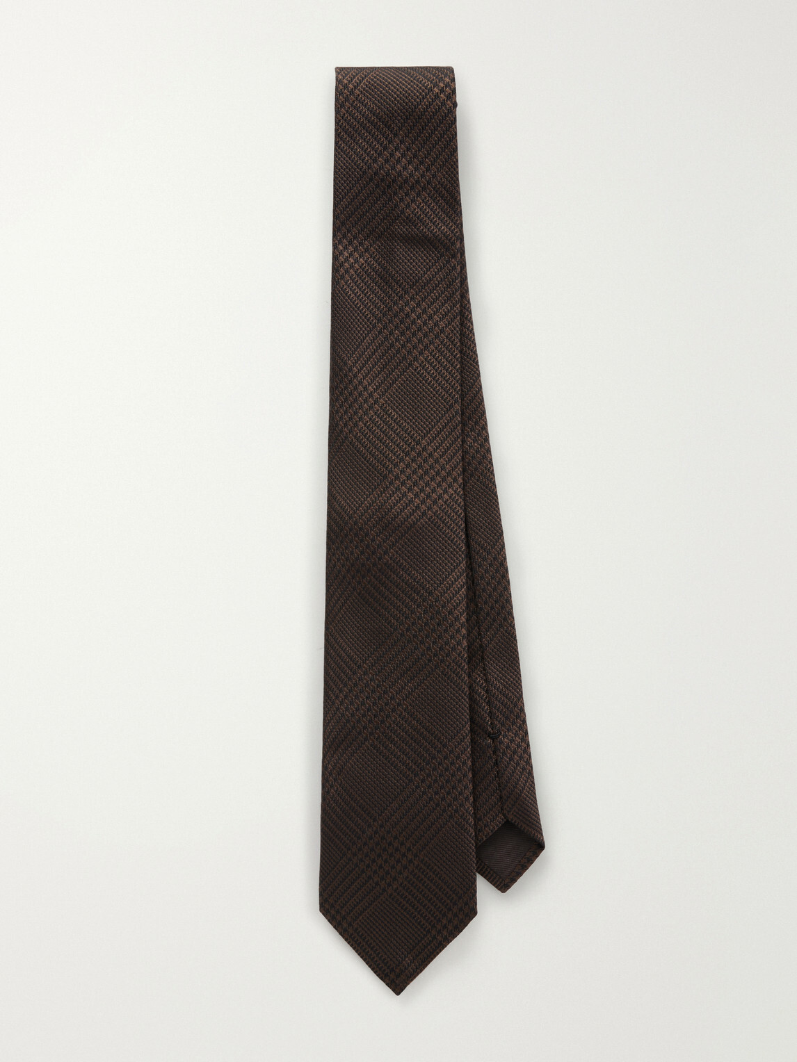 TOM FORD - 7cm Prince of Wales Checked Silk-Jacquard Tie