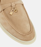 Loro Piana Summer Charms Walk suede loafers