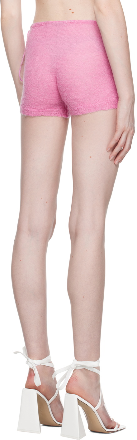 GUIZIO Pink Side Tie Shorts