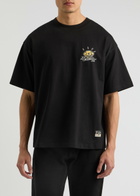 Evisu Diamond Daruma Printed Cotton T-shirt Black