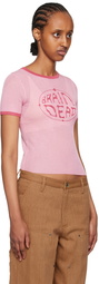 Brain Dead Pink Worldwide T-Shirt