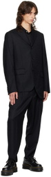 Comme des Garçons Homme Deux Black Paisley Trousers