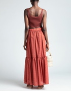Jijil Womens Maxi skirt Rust