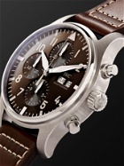 IWC Schaffhausen - Pilot's Antoine de Saint-Exupéry Edition Automatic Chronograph 43mm Stainless Steel and Leather Watch, Ref. No. IW377713