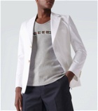 Gucci Logo ribbed-knit cotton jersey tank top