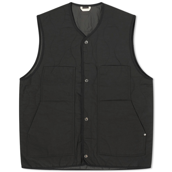 Photo: Norse Projects Men's Peter Waxed Nylon Insulated Vest in Black
