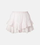 Marant Etoile Jocadia broderie anglaise cotton shorts