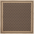 Valentino Garavani Beige & Brown 'Toute La V' Silk Scarf