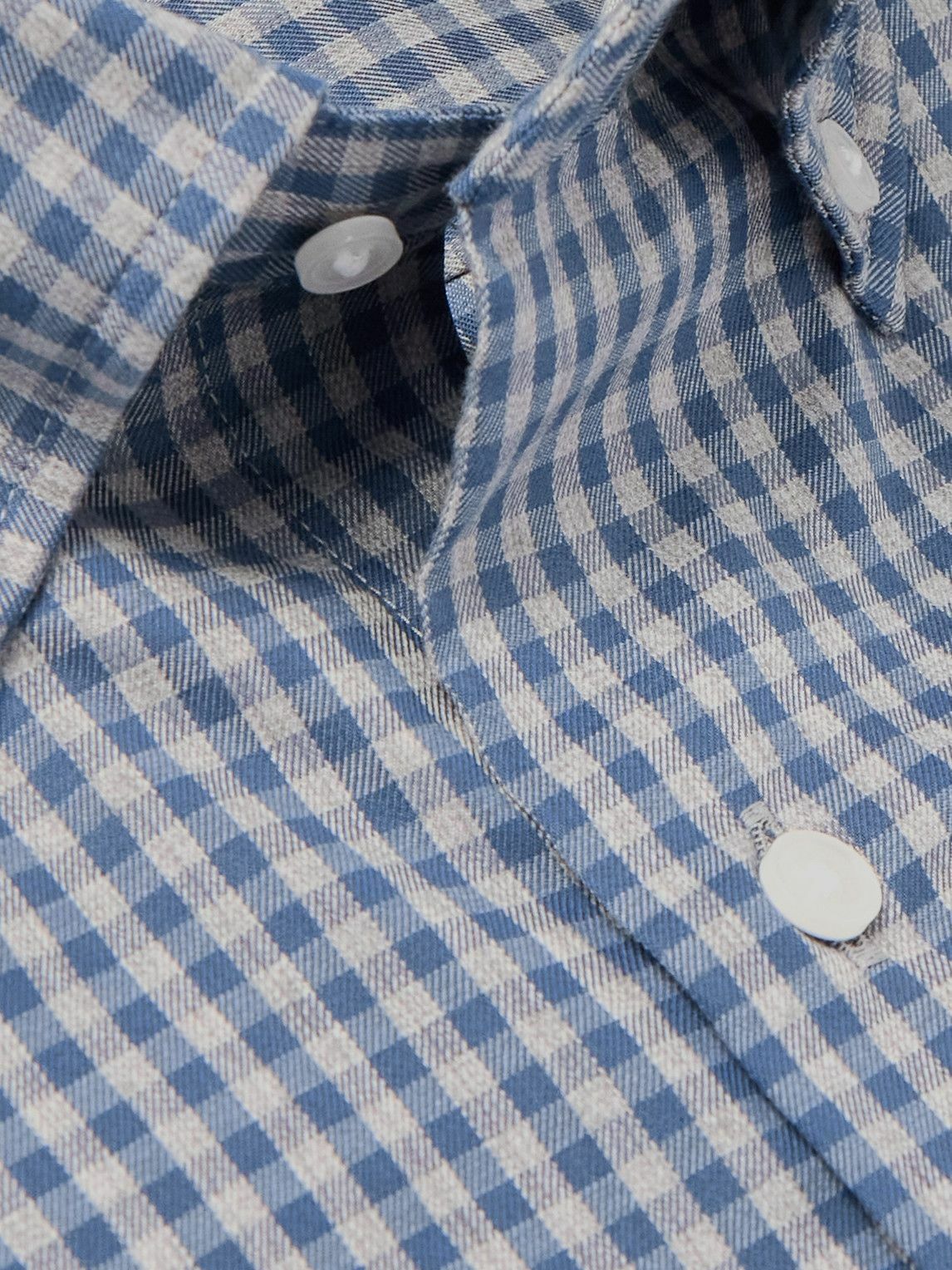 Peter Millar - Conway Crown Lite Checked Poplin Shirt - Blue