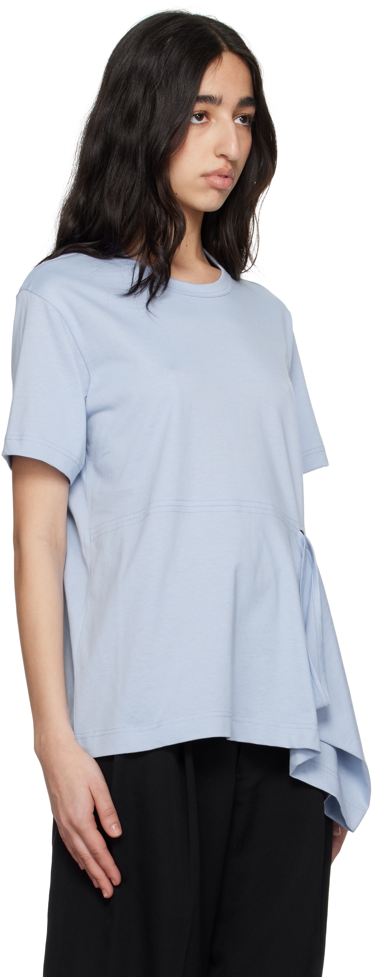 Comme des Garçons Shirt Blue Open Loop T-shirt