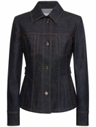 FERRAGAMO - Fitted Denim Shirt Jacket