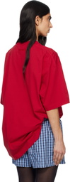 VETEMENTS Red 'Pornstar' T-shirt