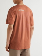 adidas Originals - Ozworld Logo-Embroidered Cotton-Jersey T-Shirt - Orange