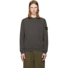 Stone Island Gray 6100034 Malfilé Fleece 'Old' Effect Sweatshirt