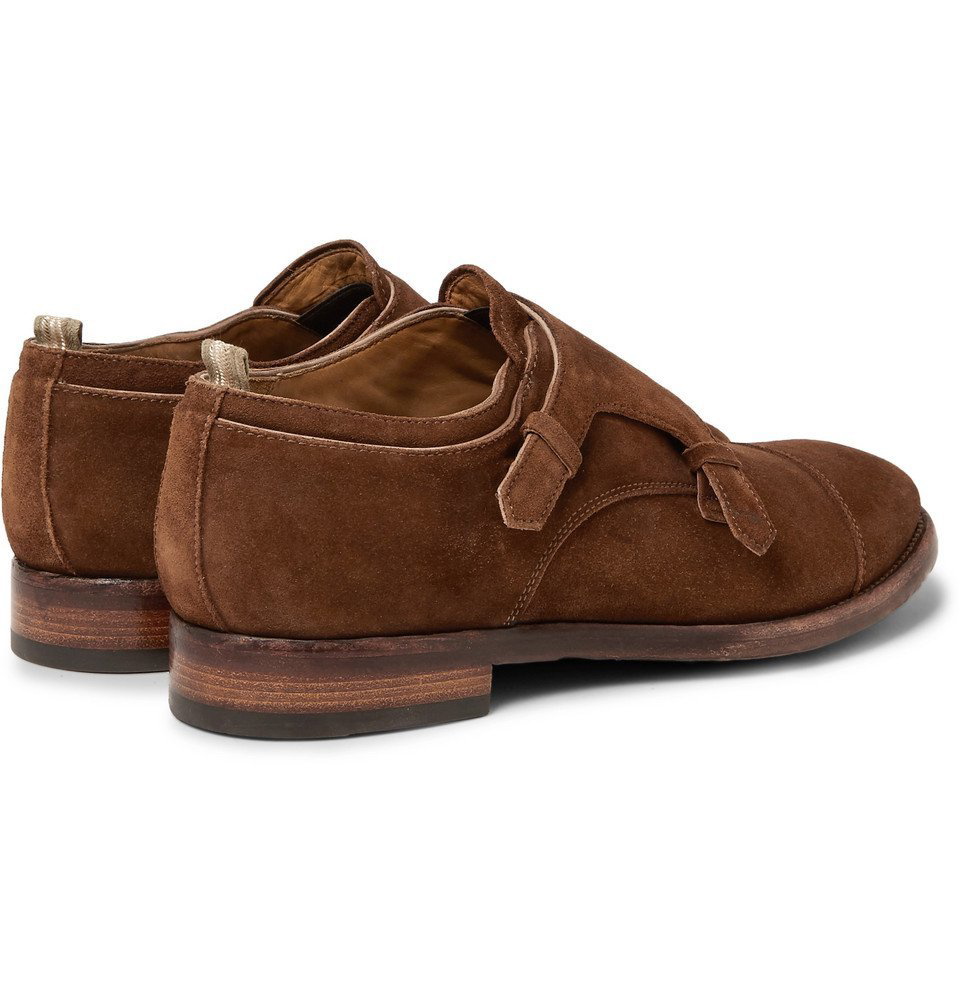 Officine Creative - Princeton Suede Monk-Strap Shoes - Men - Brown ...