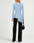 Chiara Boni La Petite Robe Womens Top in Light blue