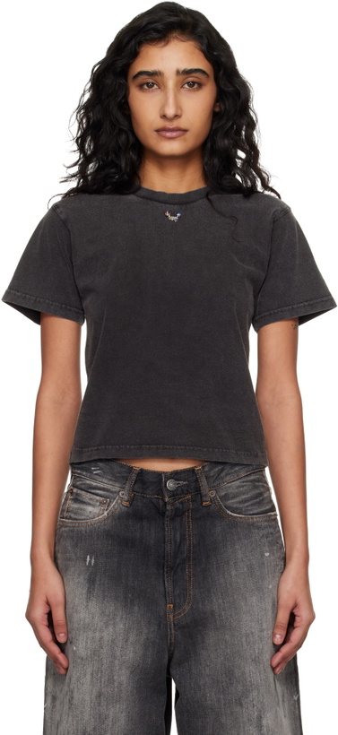 Photo: Ottolinger Black Pierced Fitted T-shirt