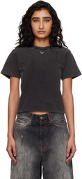 Ottolinger Black Pierced Fitted T-shirt