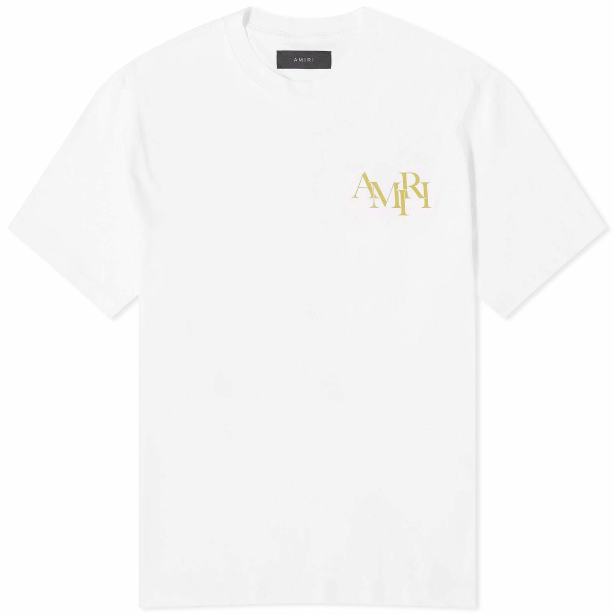 AMIRI Men's Champagne T-Shirt in White Amiri