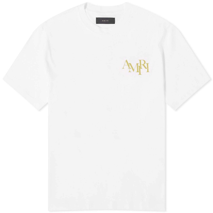 Photo: AMIRI Men's Champagne T-Shirt in White