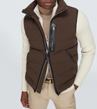 Tom Ford Leather-trimmed down vest