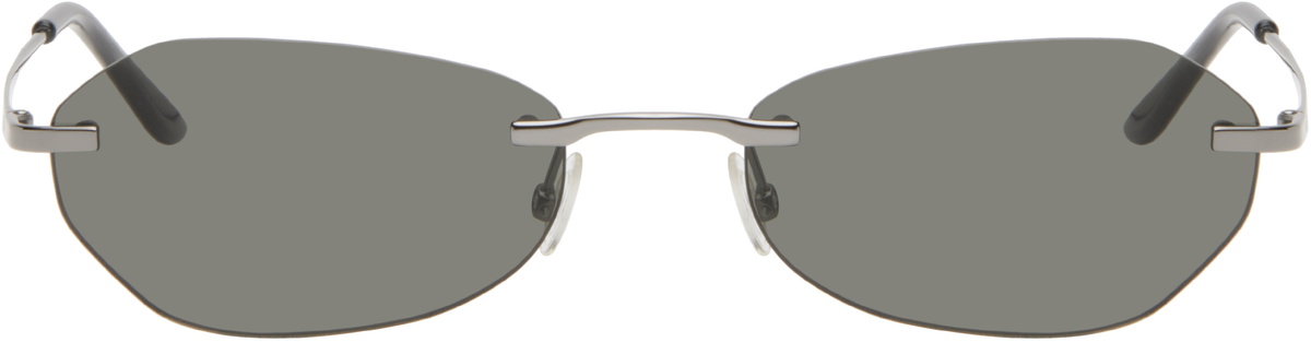 OUR LEGACY Silver Tad Sunglasses Our Legacy