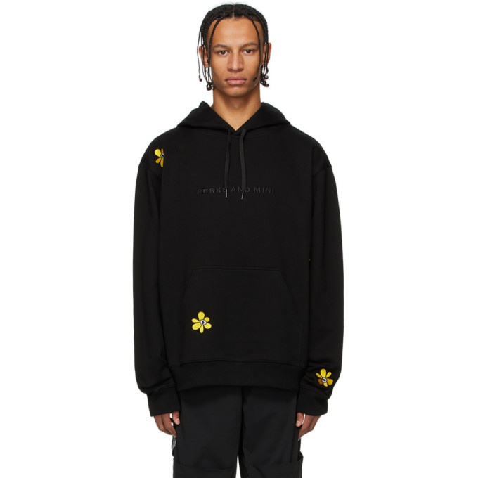 Photo: Perks and Mini SSENSE Exclusive Black Embroidered Hoodie
