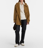 Lemaire Soft suede-trimmed sneakers