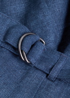 Oliver Spencer Belted Linen Trousers Navy