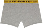 Off-White Three-Pack Grey Industrial Boxers