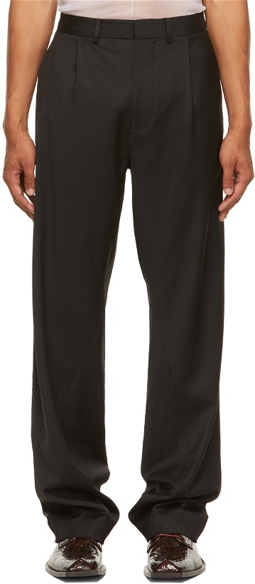 Photo: Bianca Saunders Black Twisted Tailored Trousers
