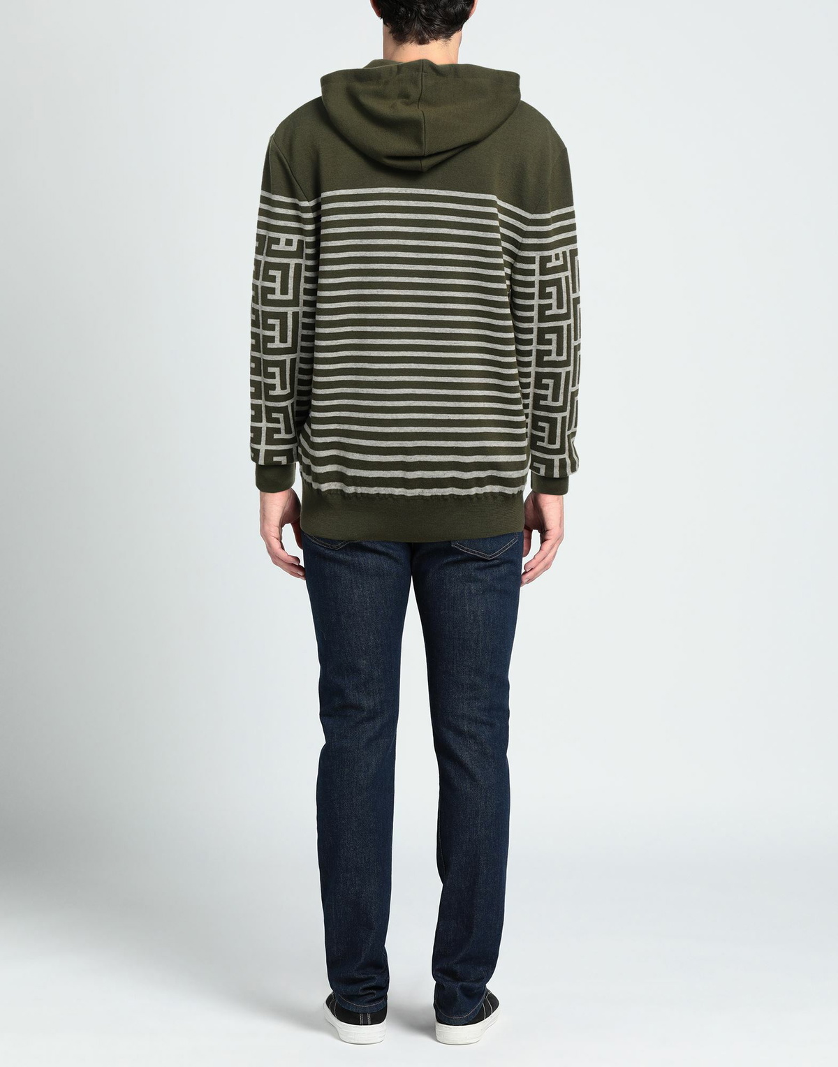 Balmain Mens Sweatshirt Military in Green