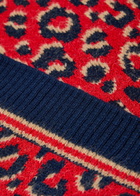 Adidas X Wales Bonner Leopard-intarsia Knit Vest Multicoloured