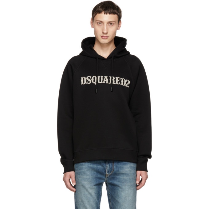 Photo: Dsquared2 Black Logo Cool Fit Hoodie