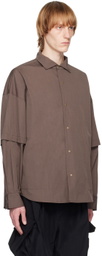meanswhile Brown Trinity Shirt