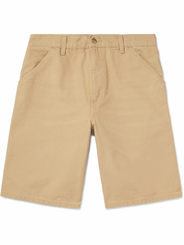 Photo: Carhartt WIP - Straight-Leg Organic Cotton-Canvas Shorts - Neutrals
