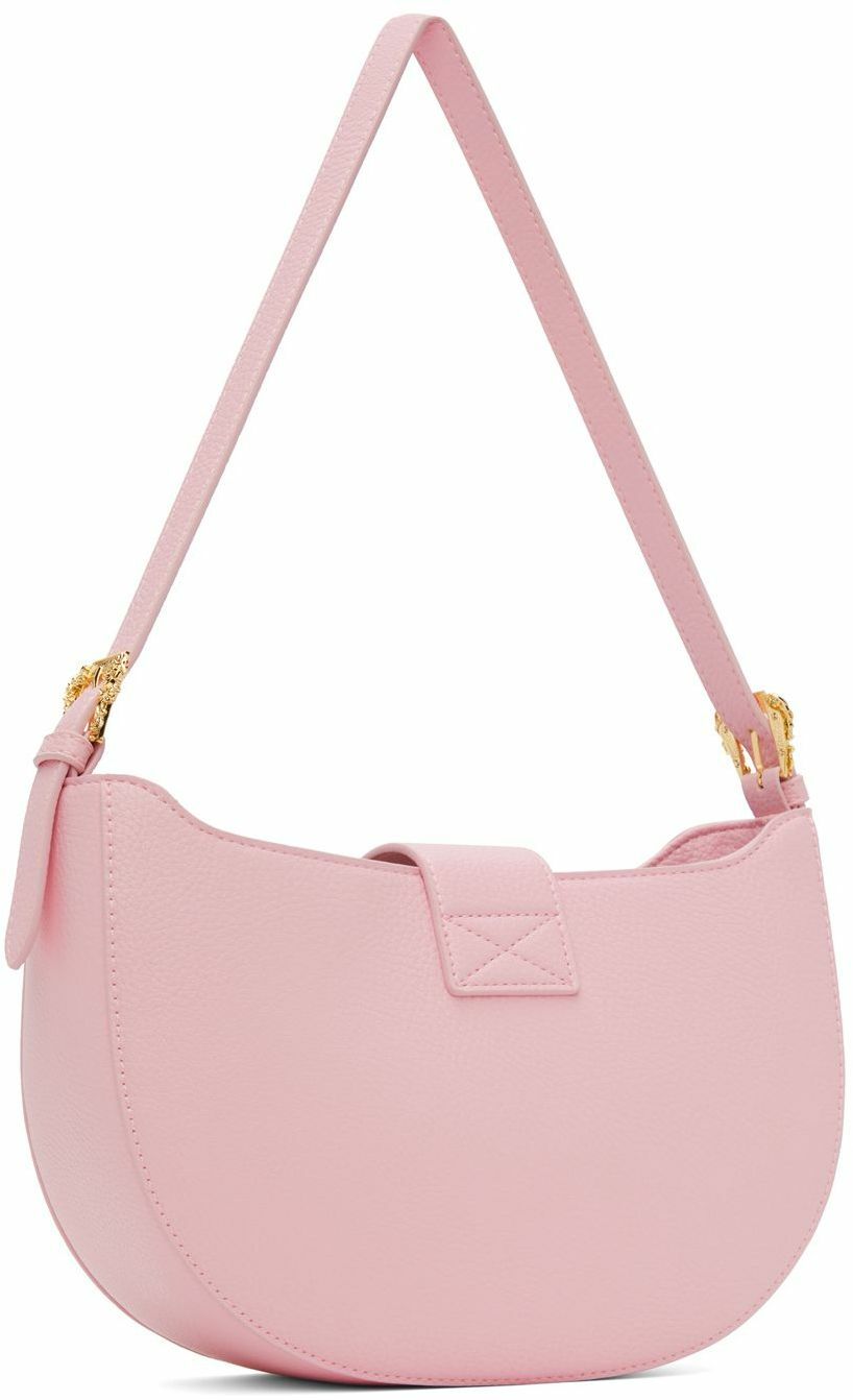 Versace Pink Leather Shoulder Bag
