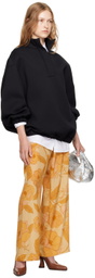 Dries Van Noten Black Stand Collar Sweatshirt