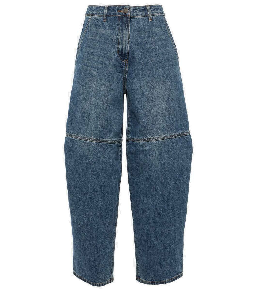 CO High-rise barrel-leg jeans Coach