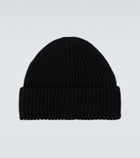 Stone Island Compass ribbed-knit virgin wool beanie