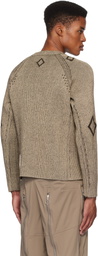 Charlie Constantinou Beige 66°North Edition Knit Sweater