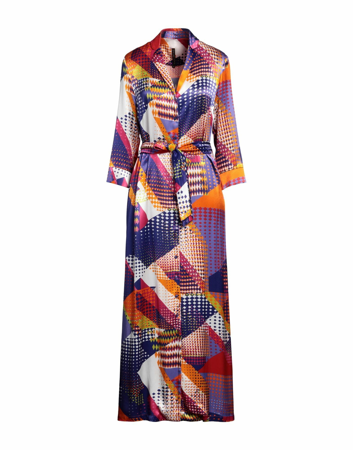 Manila Grace Womens Maxi dress in Orange