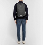 Brooks England - Dalston Leather-Trimmed Canvas Backpack - Gray