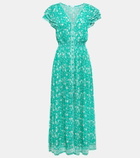 Poupette St Barth Della floral midi dress